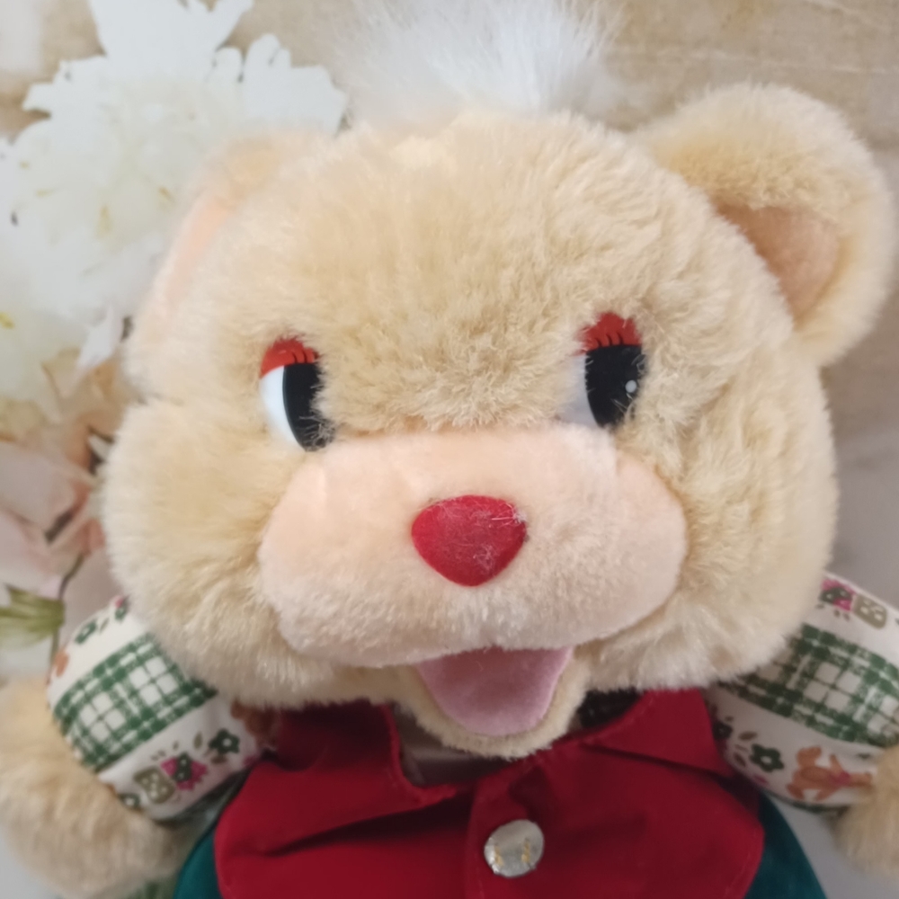 Great American fun Christmas plush teddy bear singing Jingle Bell tested work v